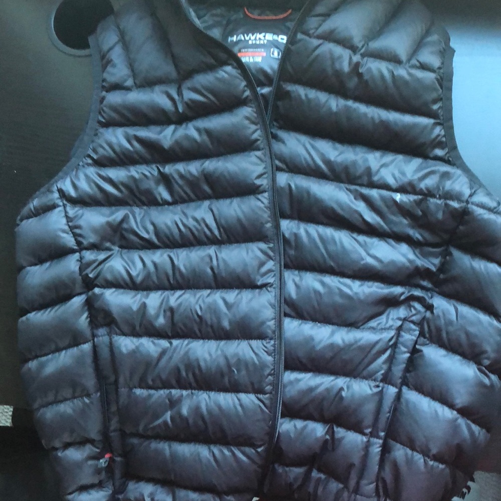 Black puffy vest